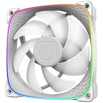  Вентилятор Geometric Future Squama 2503W (1F2503W112001) Single Pack / 120mm, 2000 RPM, 69.11 CFM, 29.0 dBA, 5V ARGB, White 