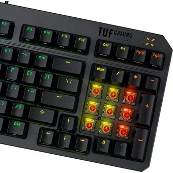  Клавиатура ASUS RA07 TUF K3 Gen II (90MP0390-BKRA01)/RD/RU/DS ABS (RUS) 
