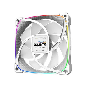  Вентилятор Geometric Future Squama 2503W (1F2503W112001) Single Pack / 120mm, 2000 RPM, 69.11 CFM, 29.0 dBA, 5V ARGB, White 