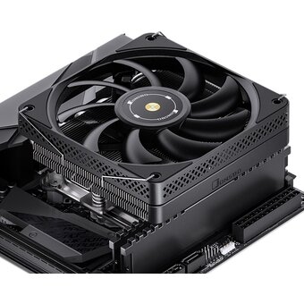  Кулер JONSBO HP-600 Black LGA1700/1200/115X/AM5/AM4 низкопрофильный 66мм (TDP 210W, PWM, 120mm ARGB Fan, 6 тепловые трубок, 4-pin) Retail 