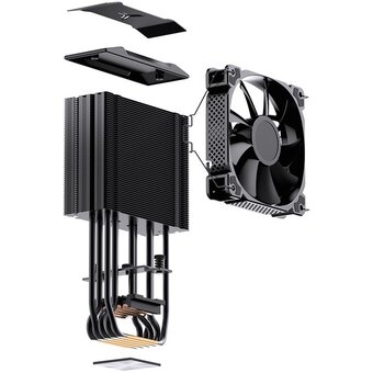  Кулер JONSBO HX5230 LGA2011/1700/1200/115X/AM5/AM4 (TDP 230W, PWM, 120mm Black Fan, 5 тепловых трубок, медная база, 4-pin) Retail 