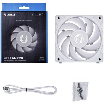  Вентилятор Lian-Li Uni Fan P28 Single белый (G99.12P281W.00) 4-pin 32.1dB Ret 