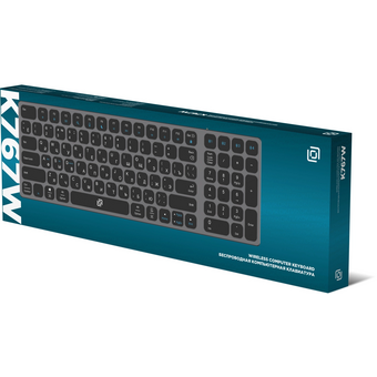  Клавиатура OKLICK K767W серый/черный 