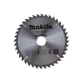  Диск пильный Makita D-64967 по дереву (циркулярные пилы) (упак. 1шт) 