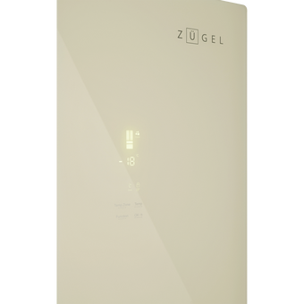  Холодильник ZUGEL ZRFD361C бежевое стекло 