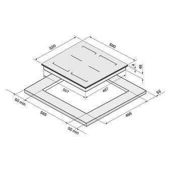  Варочная поверхность Krona Onyx ih 60 BL 