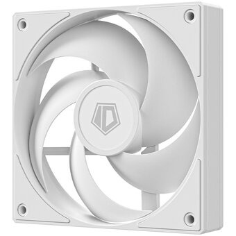  Вентилятор ID-COOLING AS-120-W 120x120x25мм (PWM, резиновые углы, белый, 300-2000об/мин, супертихий) Box 