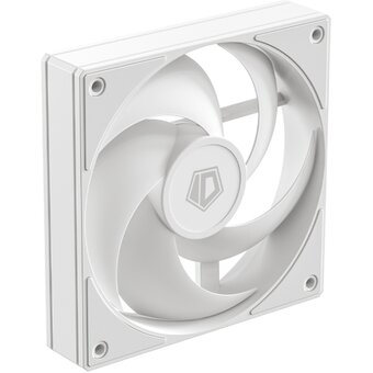  Вентилятор ID-COOLING AS-120-W 120x120x25мм (PWM, резиновые углы, белый, 300-2000об/мин, супертихий) Box 