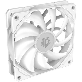  Вентилятор ID-COOLING TF-12025-Pro SW 120x120x25мм (PWM, резиновые углы, белый, White LED, 300-1500об/мин) Box 