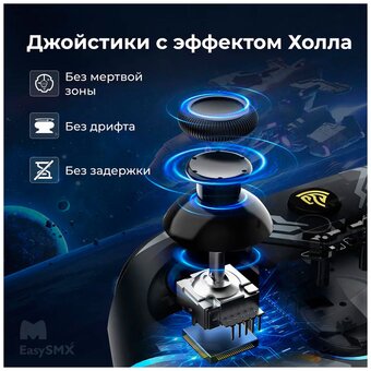  Геймпад беспроводной EasySMX X15 (VG-C449) с RGB подсветкой, меха 