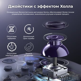 Геймпад беспроводной EasySMX X10 (VG-C503) с механическими кнопками, фиолетовый 