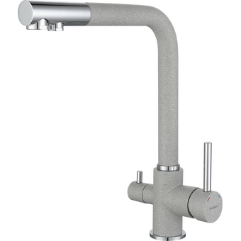  Смеситель GranFest 3611 мрамор, серый 