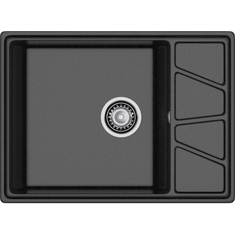  Мойка для кухни GRANFEST Vertex V-680L черный 