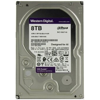  HDD WD Purple WD85PURU 8TB (SATA 3.0-600) для видеонаблюдения 