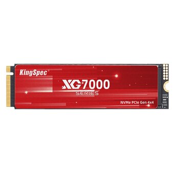  SSD KingSpec XG7000 Series (XG7000-2TB) 2.0Tb M.2 (PCI-E 4.0 x4, up to 7400/6600MBs, 3D TLC, 1200TBW, NVMe 1.4, 22х80mm, heat 