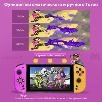  Геймпад STK-7046 (VG-M011) Bluetooth, желто-фиолетовый 
