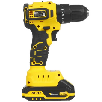  Дрель-шуруповерт KOLNER KCD 20/2BLC с акк и зу 