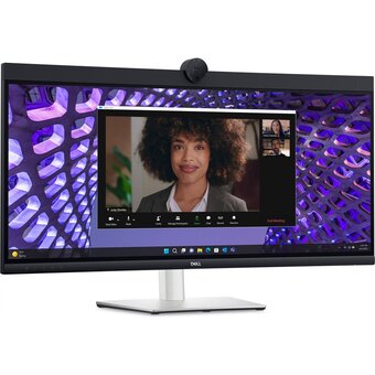  Монитор DELL P3424WEB черный/серебристый 