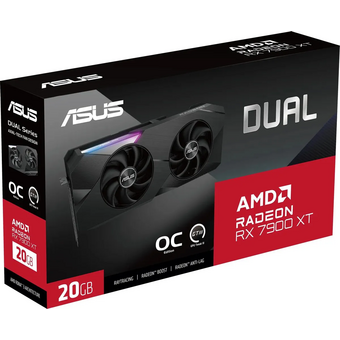  Видеокарта Asus AMD Radeon RX 7900XT 20Gb (Dual-RX7900XT-O20G) PCI-E 4.0 320bit GDDR6 2175/20000 HDMIx1 DPx3 HDCP Ret 