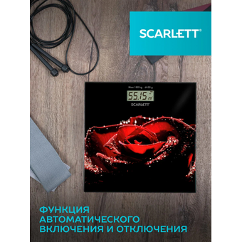  Напольные весы Scarlett SC-BS33E028 черный/красный 