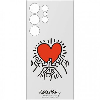  Чехол Original Samsung EF-MS928CWEGRU Flipsuit Case S24 Ultra S928 White Keith Haring Print 