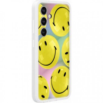  Чехол Samsung Original EF-MS921CYEGRU Flipsuit Case S24(S921) Yellow (Smiley Print) 