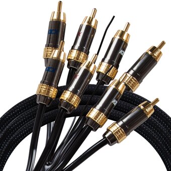  Акустический кабель Kicx RCA-06 (9100178) черный 