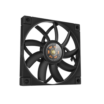  Вентилятор DEEPCOOL FT12 Slim 120x120x15мм (White LED, черный, 500-1850об/мин) Color Box 