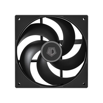  Вентилятор ID-COOLING AS-140-K Duet (2+1) 140x140x25мм (PWM, резиновые углы, черный, 300-1800об/мин, супертихий) Box 