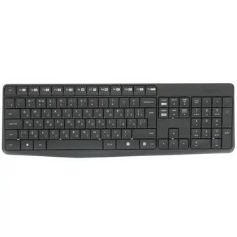  Комплект клавиатура+мышь Logitech MK235 (920-007949) беспроводной серый 
