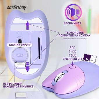  Клавиатура+мышь SMARTBUY SBC-668396AG-KT Kitty (668396) 
