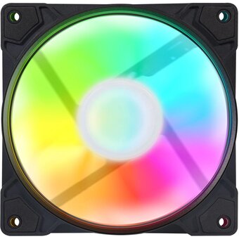  Вентилятор GMNG GG-CF120ARGB1-PWMBK ARGB 120x120x25mm черный 4-pin 20-28dB 130gr Ret 