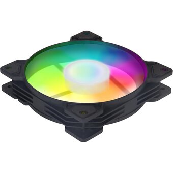  Вентилятор GMNG GG-CF120ARGB1-PWMBK ARGB 120x120x25mm черный 4-pin 20-28dB 130gr Ret 