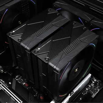  Кулер Thermalright Phantom Spirit 120 Evo (PS120-Evo) ARGB Soc-AM5/AM4/1151/1200/1700 черный 4-pin 25.6dB Al+Cu 765gr Ret 