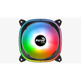 Вентилятор Aerocool Astro 12 F, ARGB 120x120x25mm черный 6-pin 17.5dB Ret 
