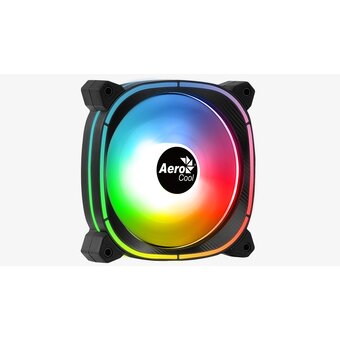 Вентилятор Aerocool Astro 12 F, ARGB 120x120x25mm черный 6-pin 17.5dB Ret 