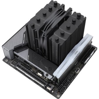  Кулер Thermalright Silver Soul 110 Black (Silver-Soul-110-BL) Soc-AM5/AM4/1151/1200/2066/2011/1700 4-pin 23dB Al+Cu 400gr Ret 
