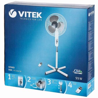  Вентилятор напольный Vitek VT-1949 белый 
