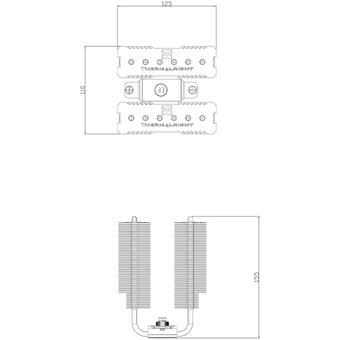  Кулер Thermalright Peerless Assassin 120 SE (PA120-SE) Soc-AM5/AM4/1151/1200/1700 4-pin 25.6dB Al+Cu 730gr Ret 