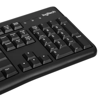  Комплект клавиатура+мышь проводные Logitech MK120 black (920-002589) с кириллицей 