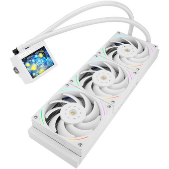  СВО Thermalright Mjolnir Vision 360 ARGB (M-Vision-360-WH-ARGB) Soc-AM5/AM4/1151/1200/2066/2011/1700 белый 4-pin 27dB Al LCD Ret 