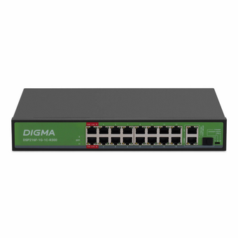  Коммутатор Digma DSP216F-1G-1C-R300 (L2) 