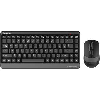  Клавиатура + мышь A4Tech Fstyler (FG1110 GREY) клав черный/серый мышь черный/серый USB беспроводная 