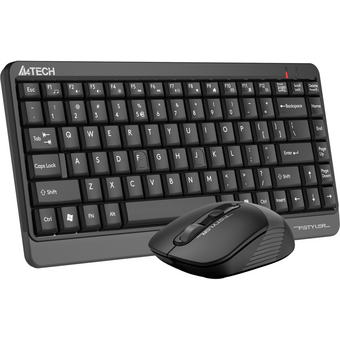  Клавиатура + мышь A4Tech Fstyler (FG1110 GREY) клав черный/серый мышь черный/серый USB беспроводная 