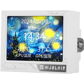  СВО Thermalright Mjolnir Vision 360 ARGB (M-Vision-360-WH-ARGB) Soc-AM5/AM4/1151/1200/2066/2011/1700 белый 4-pin 27dB Al LCD Ret 