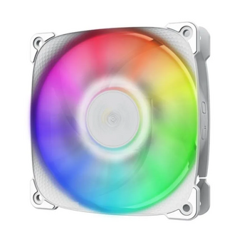  Вентилятор Geometric Future Squama 2501W (1F2501W112000) Single Pack / 120mm, 2000 RPM, 80.81 CFM, 34.2 dBA, 5V ARGB, White 