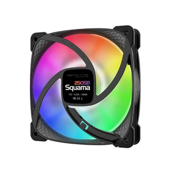  Вентилятор Geometric Future Squama 2505B (1F2505B112002) Single Pack / 120mm, 2000 RPM, 91.3 CFM, 35.06 dBA, 5V ARGB, Black 
