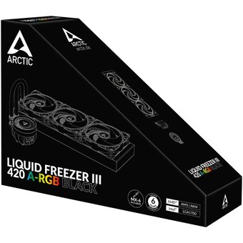  СВО Arctic Cooling Arctic Liquid Freezer III-420 A-RGB Black (ACFRE00145A) Multi Compatible All-In-One CPU Water Cooler 