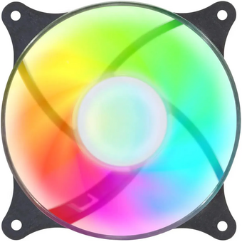  Вентилятор GMNG GG-CF120FRGB3-PWMBK RGB 120x120x25mm черный 4-pin 20-28dB 108gr Ret 