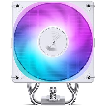 Кулер JONSBO CR-1000 Evo Color White LGA1700/1200/115X/AM5/AM4 (TDP 220W, PWM, 120mm Dynamic Multi-Color LED Fan, 4 тепловые трубки, белый) 